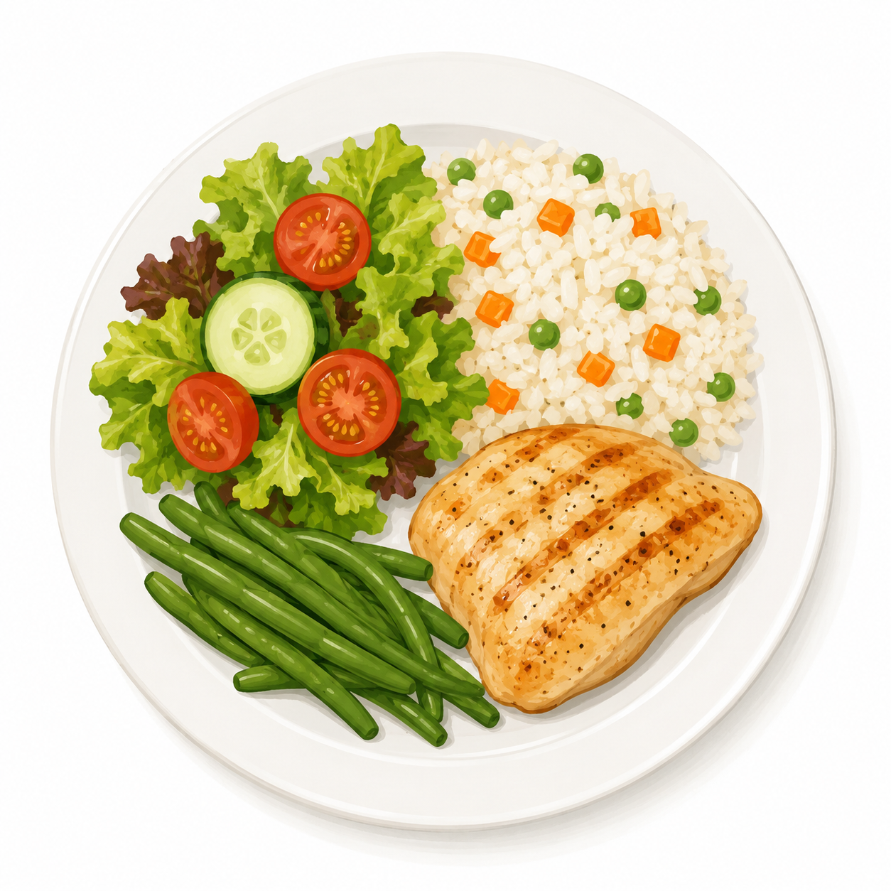 plato comida comedor escolar saludable
